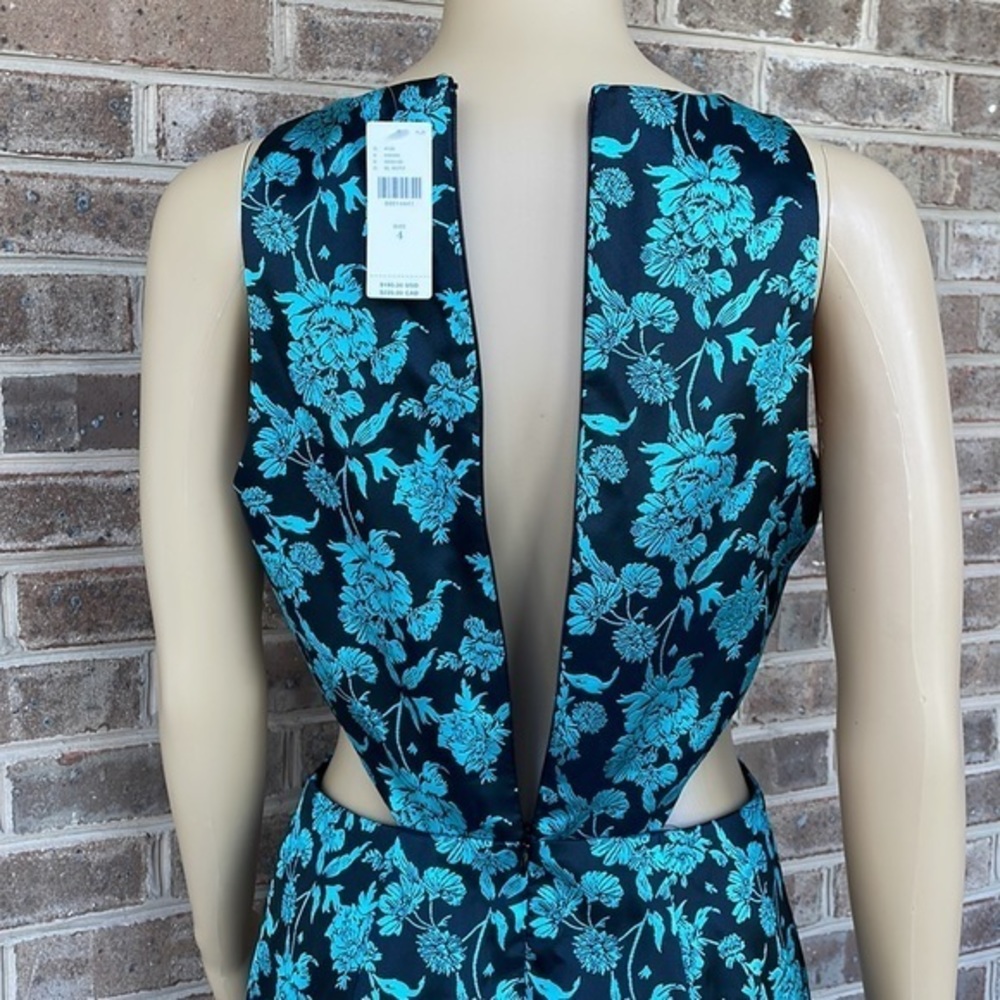 Anthropologie x Hutch Floral Jacquard Cut Out Mini Dress NWT - Size 4 - Picture 10 of 16